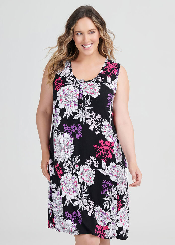 Shop Plus Size Bamboo Bouquet Nightie in Print | Sizes 12-30 | Taking ...