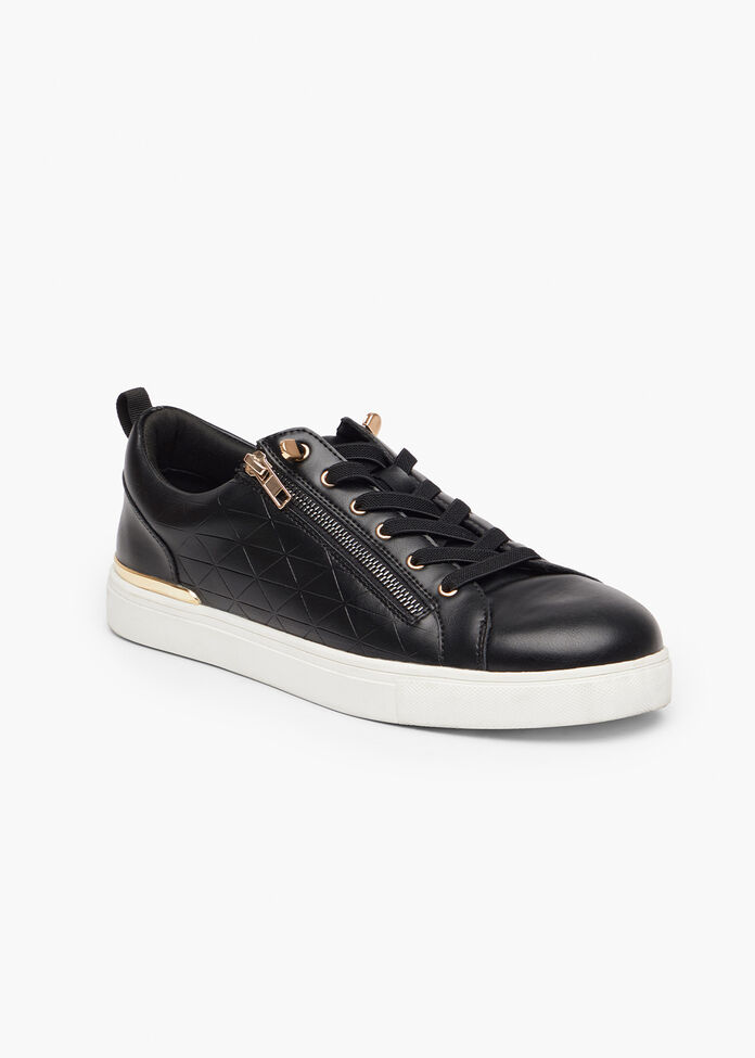Elastic Zip Sneaker, , hi-res