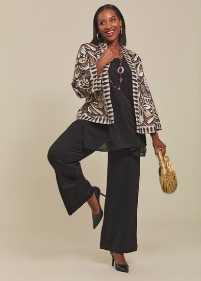 Plus Size Ponte Harper Wide Leg Pant