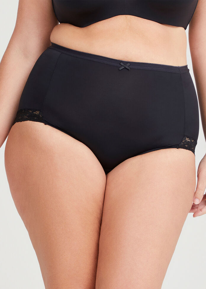 2 Pack Micro Lace Trim Briefs, , hi-res