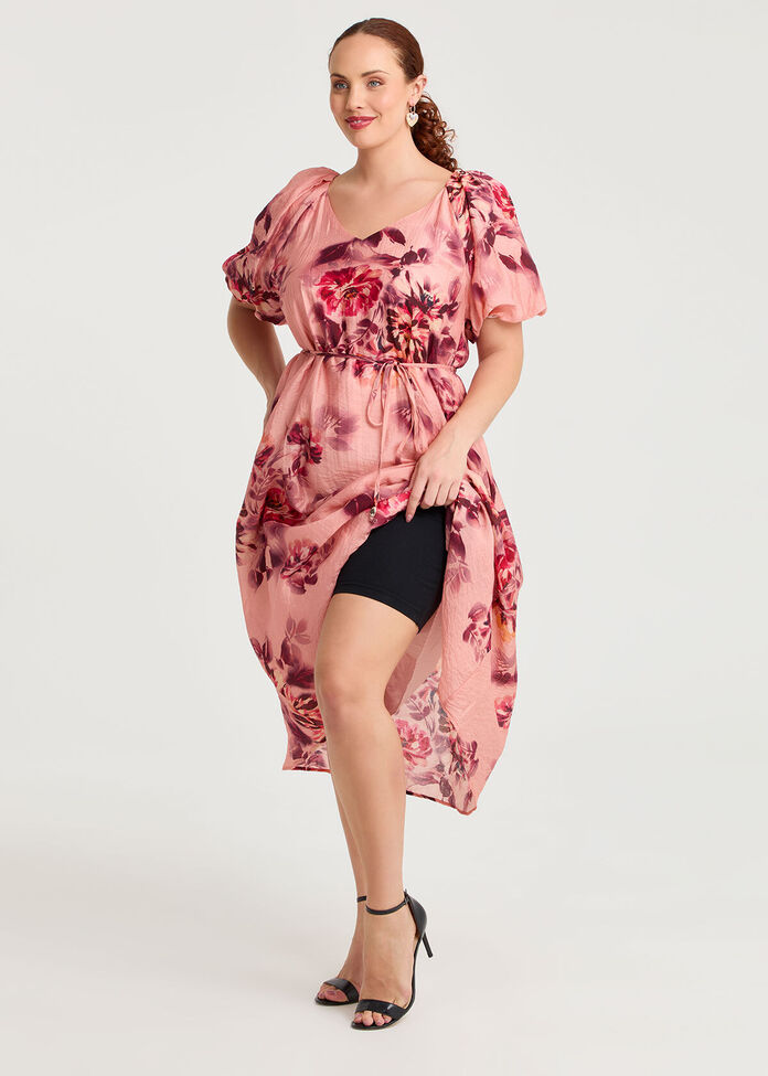 Camille Tencel Midi Dress, , hi-res