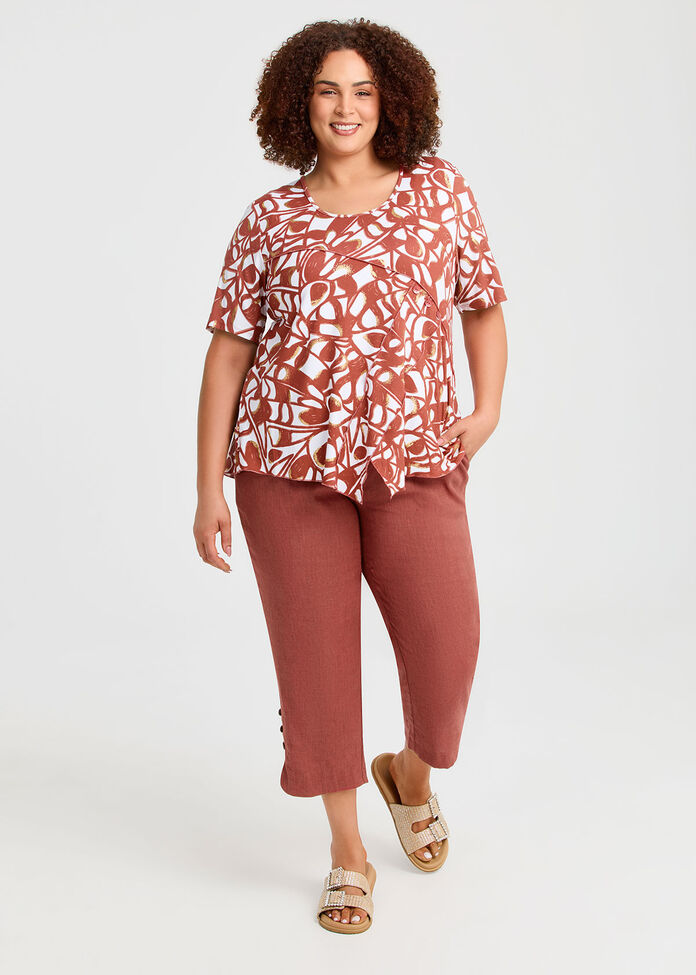 Moroccan Sun Foil Natural Top, , hi-res