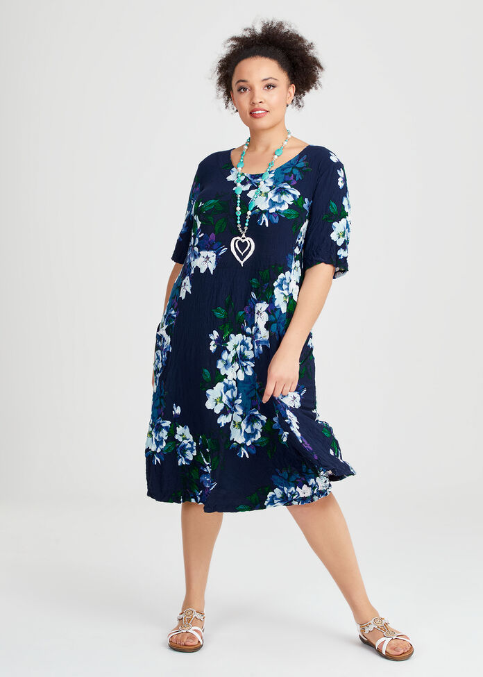 Floral Luna A-line Dress, , hi-res