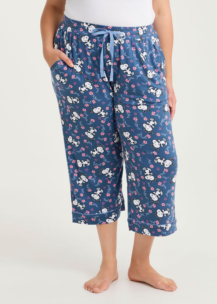 Snoopy Blossom Crop Pyjama Pant, , hi-res
