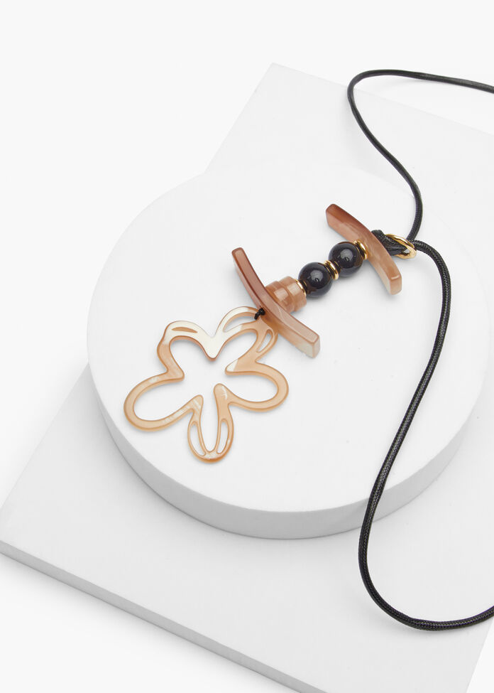 Abstract Flower Necklace, , hi-res
