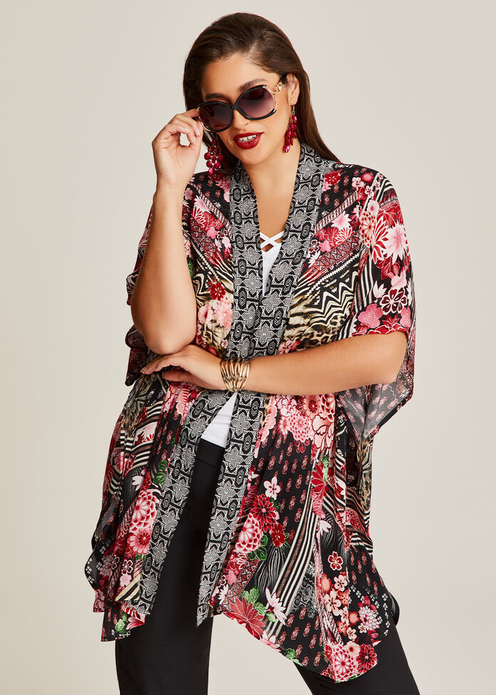 Natural Celina Kimono, , hi-res