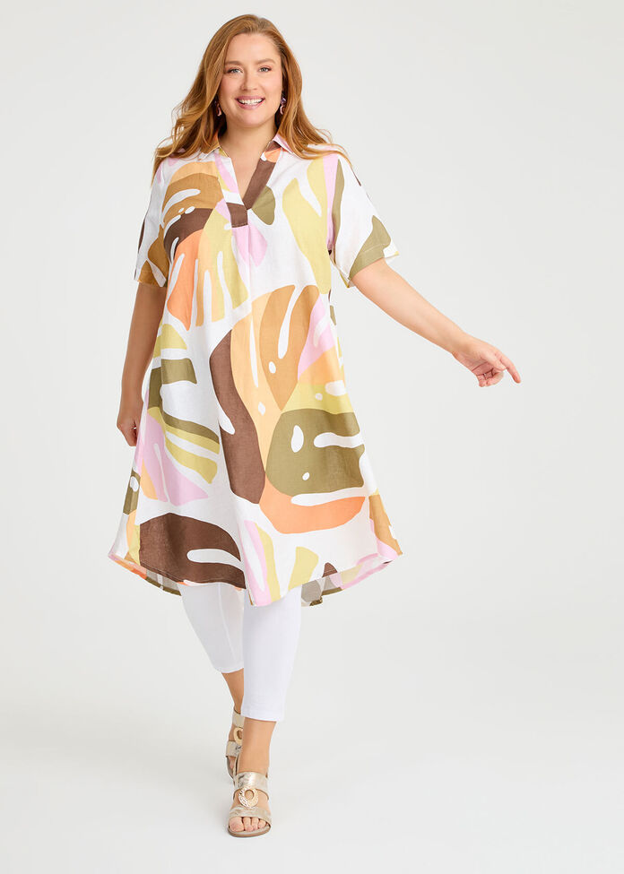 Revival Linen Bamboo Swing Dress, , hi-res