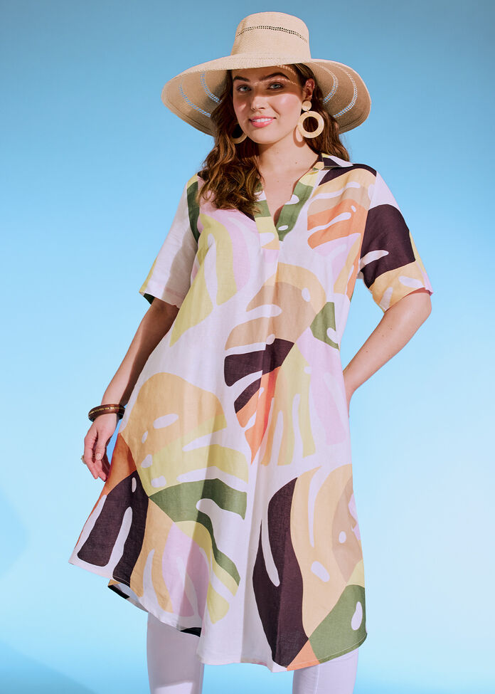 Revival Linen Bamboo Swing Dress, , hi-res