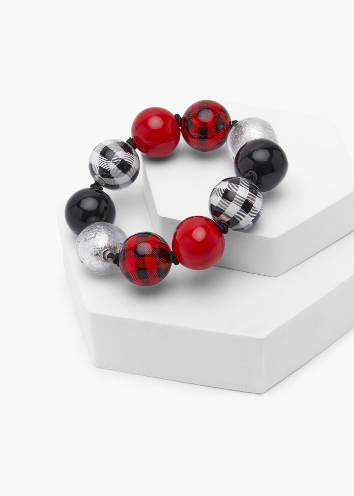 Gingham Stretch Bracelet, , hi-res