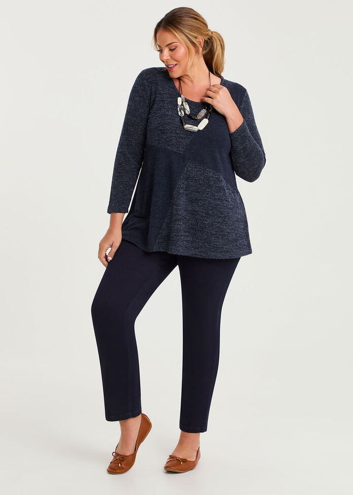 Waffle & Rib Snug Top, , hi-res