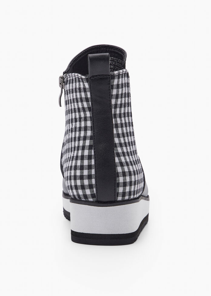 Shop Gingham Inside Zip Boot | Comfortable Shoes | Taking Shape AU