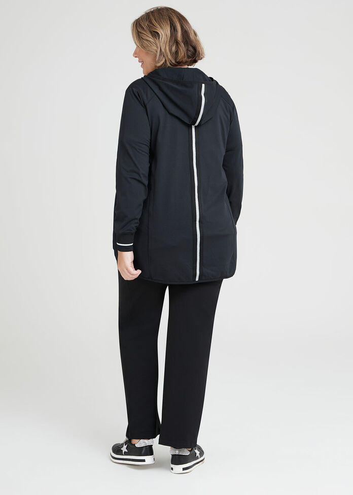Shop Plus Size Tech Active Zip Jacket in Black Taking Shape AU