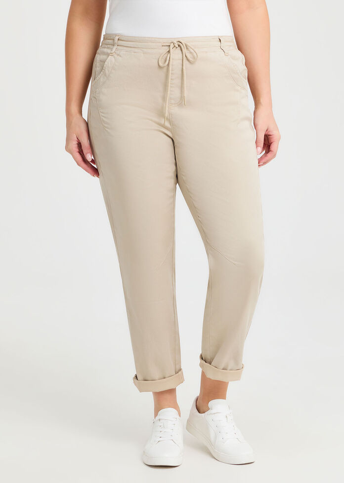 Lyocell Blend Washed Chino, , hi-res