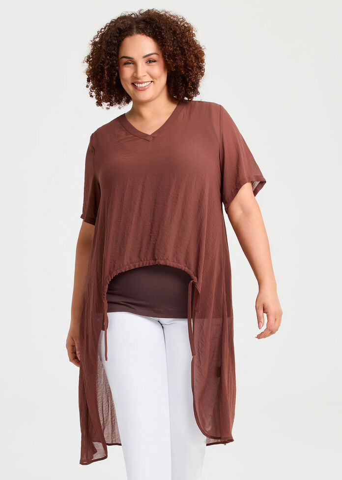 Chiffon Destination Top, , hi-res