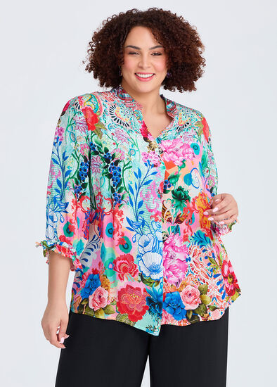 Plus Size Natural Briar Top