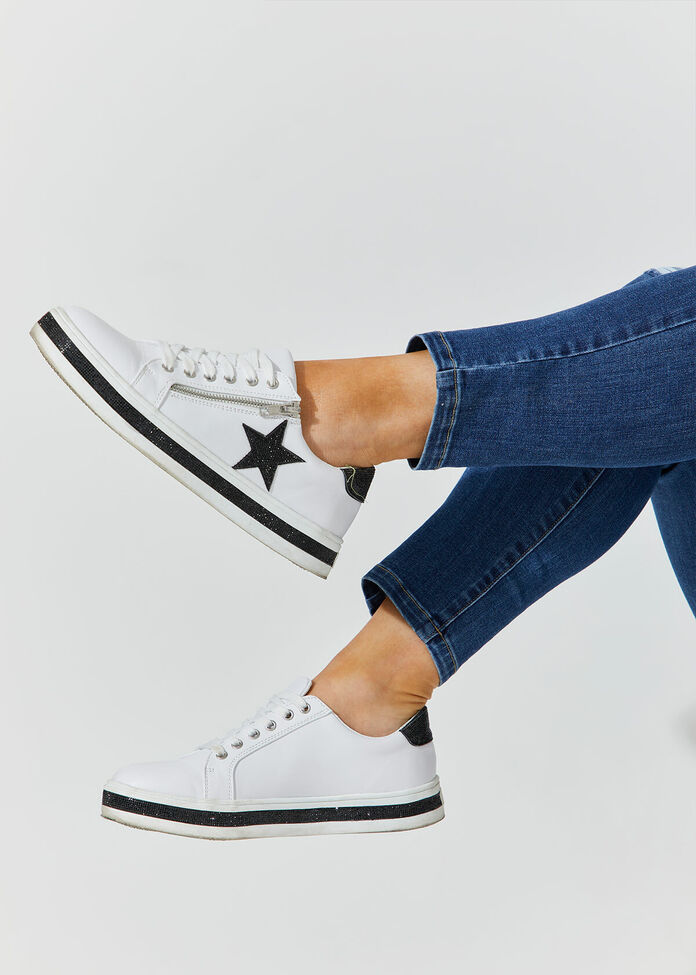 Shop Star Zip Wedge Sneaker Comfortable Shoes Taking Shape NZ