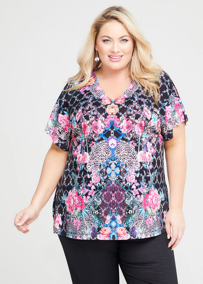 Shop Plus Size Blooming Hues Top in Multi | Taking Shape AU