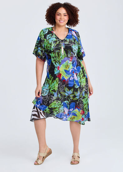 Plus Size Reversible Dress
