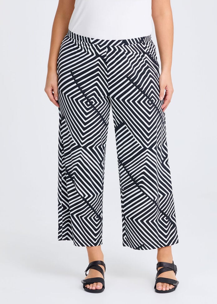 Stripe Swim Pull On Pant, , hi-res