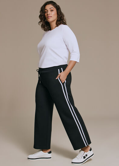 Plus Size Modal Side Stripe Trackpant
