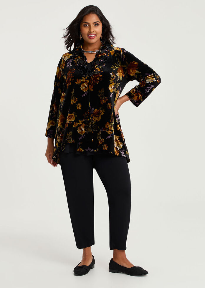 Midnight Rose Velour Cardigan, , hi-res