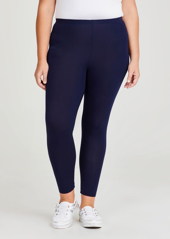 Good Earth Australian Cotton Full Length Legging, , hi-res