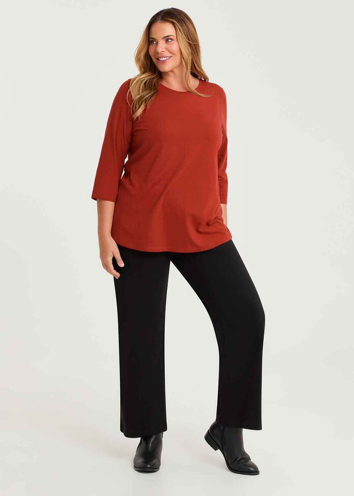 Good Earth Australian Cotton 3/4 T-Shirt, , hi-res