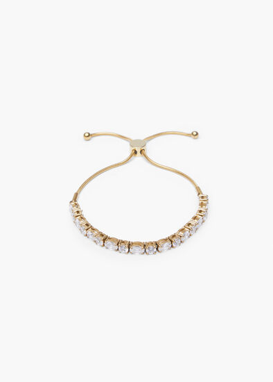 Plus Size Diamante Tennis Bracelet