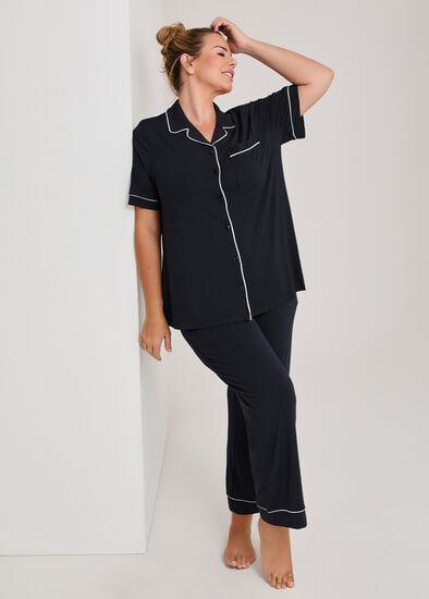 Plus Size Modal Soft Touch Pyjama Top