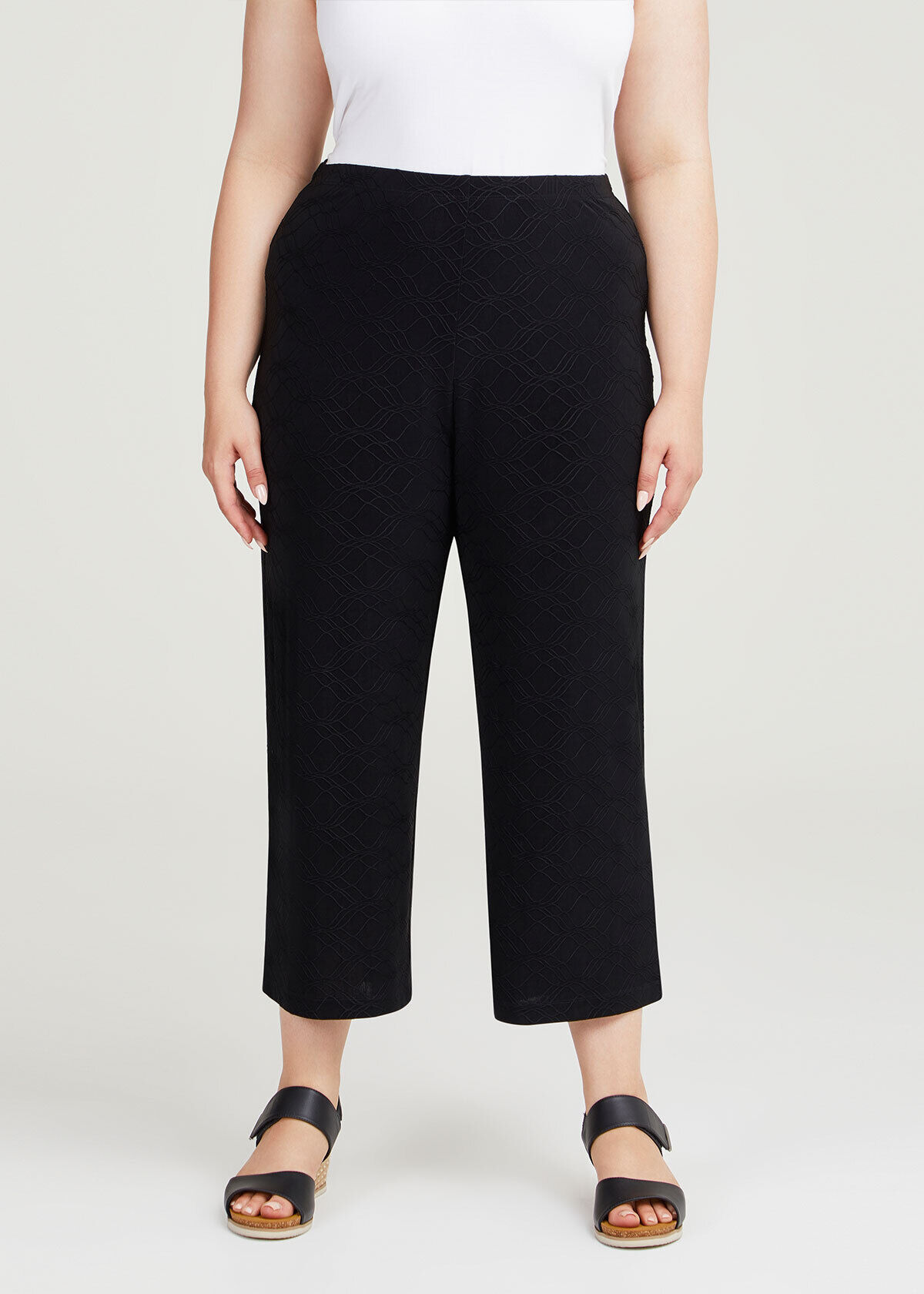 YOURS Curve Plus Size Bright Blue Cotton Cropped Trousers | Yours Clothing