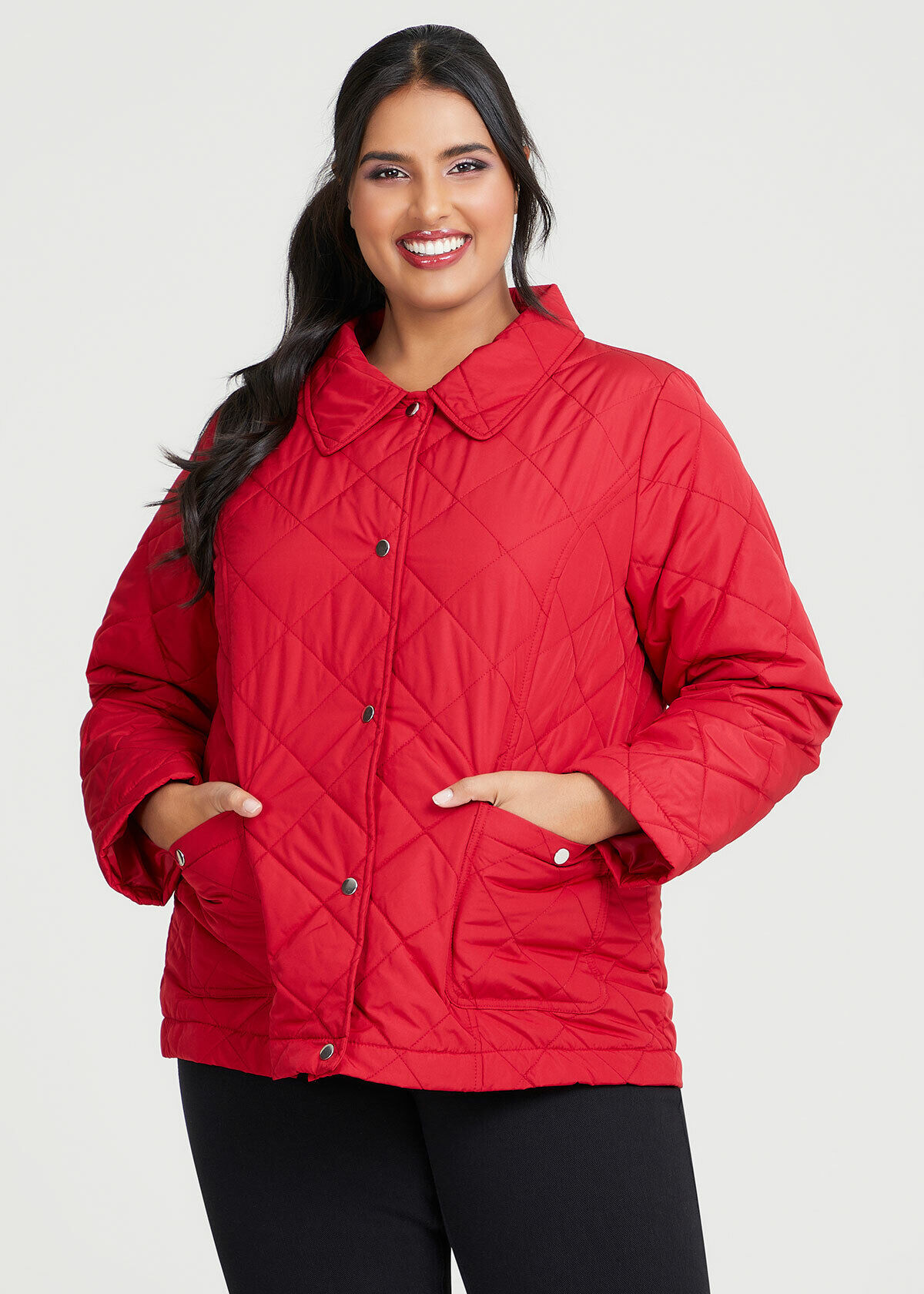 Short Quilt Puffer Jacket