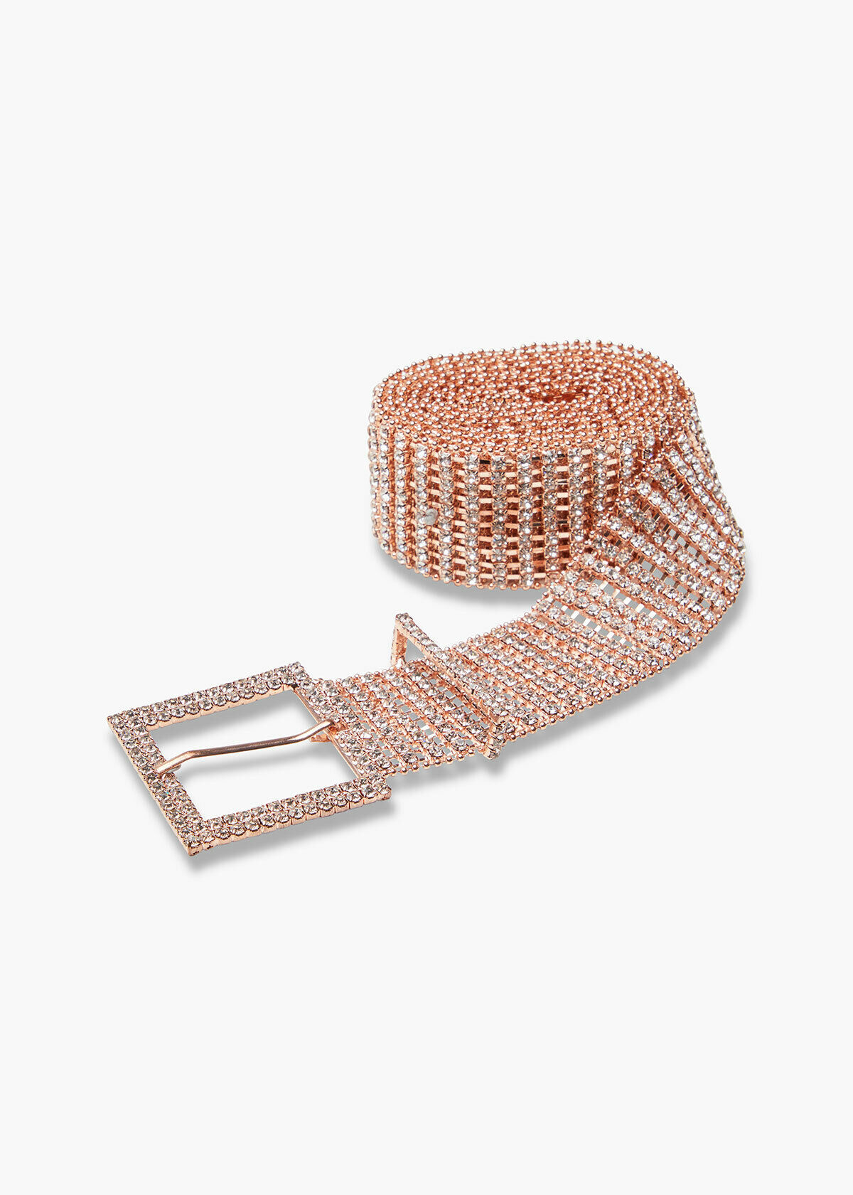 Shop The Rose Gold Bling Belt 