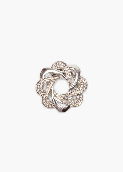 Plus Size Diamante Scarf Clip