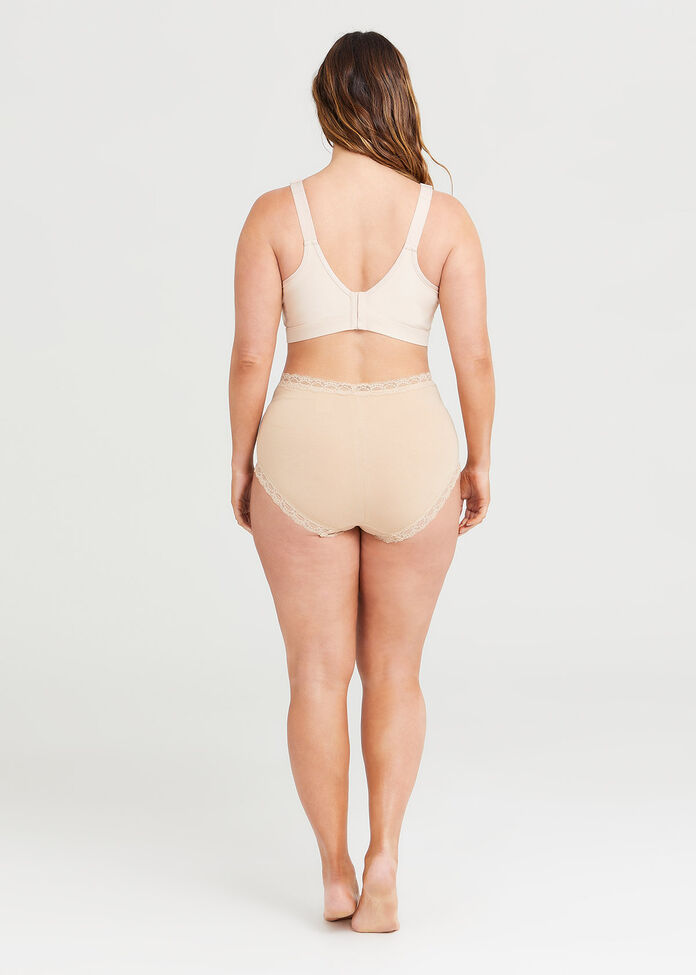 Just My Size Pure Comfort Wirefree Bra with Lace Trim & Back Close :  : Clothing, Shoes & Accessories