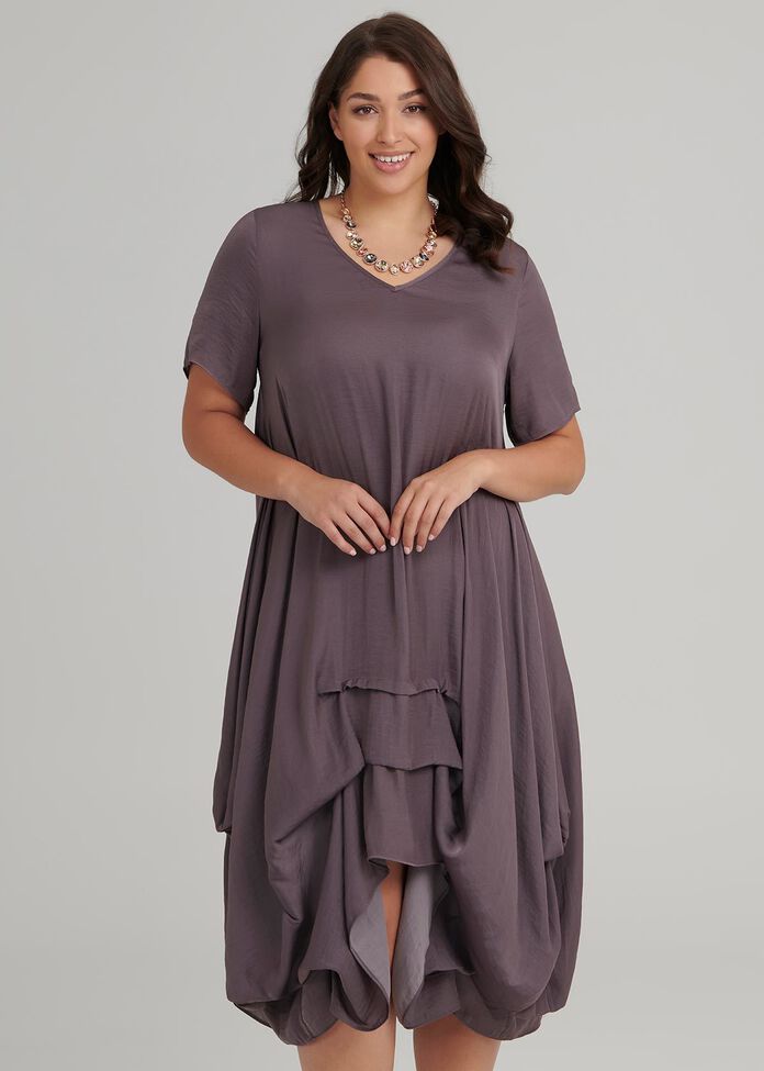 Shop Heart & Soul Dress in Grey, Sizes 12-30 | Taking Shape AU