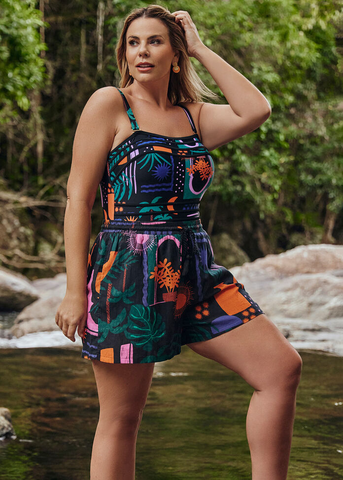 beach dressed Tropical Flirty Beach Dress main image 0