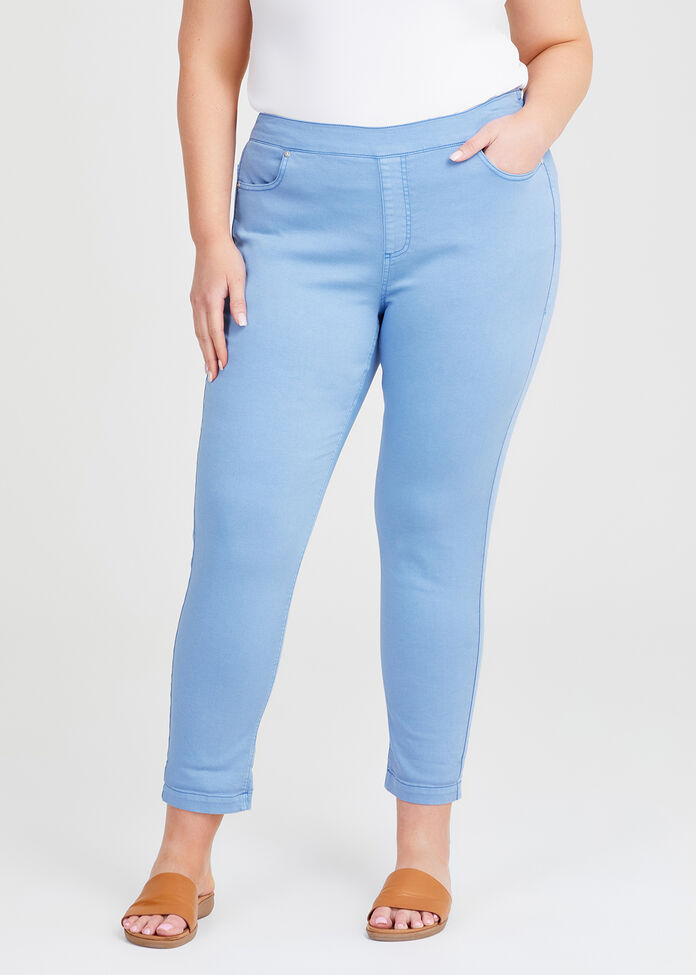 Coloured Relaxed Denim Jogger, , hi-res