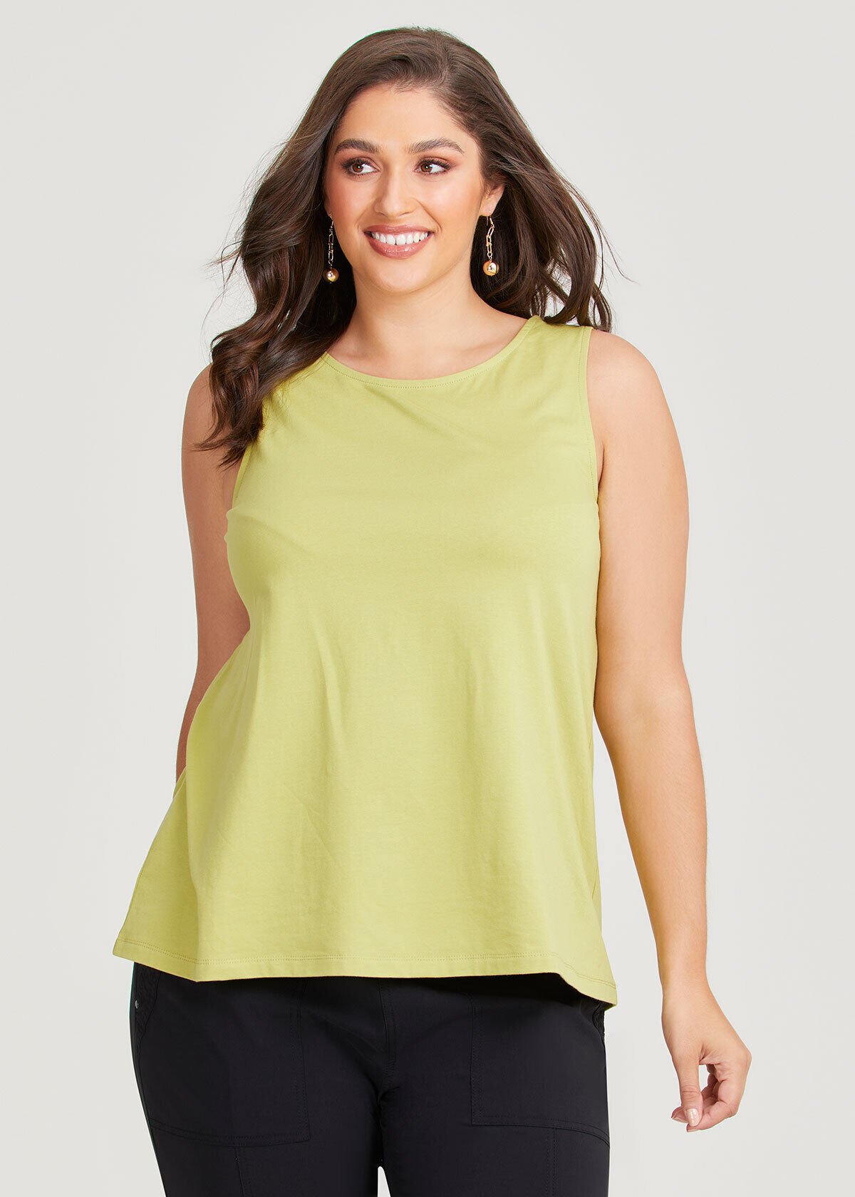 Plus size cotton tank tops discount