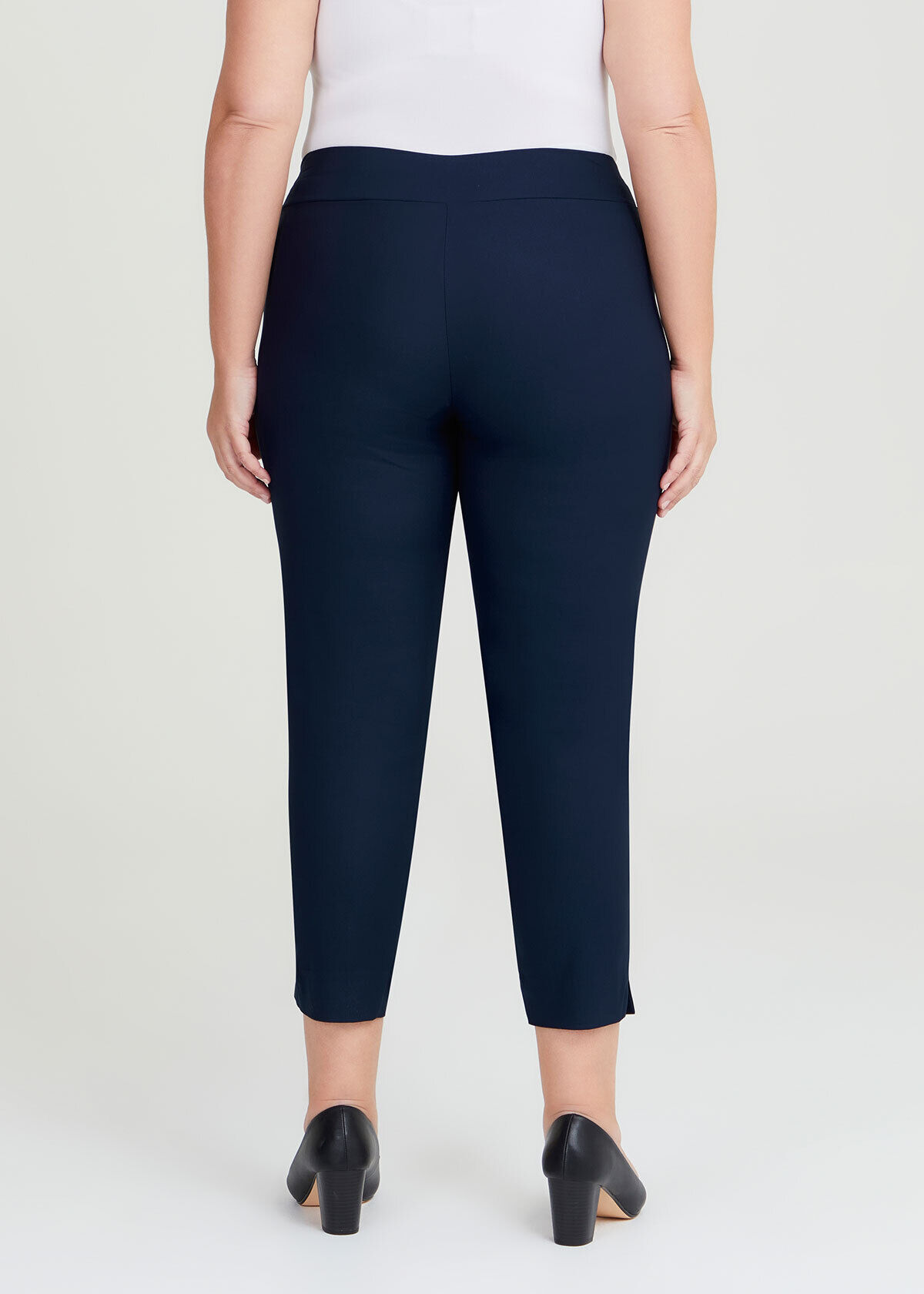 Plus size navy blue work pants 2025