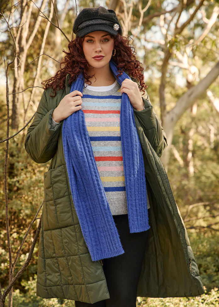 Cable Knit Scarf, , hi-res