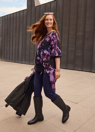 Plus Size Misty Chiffon Tunic