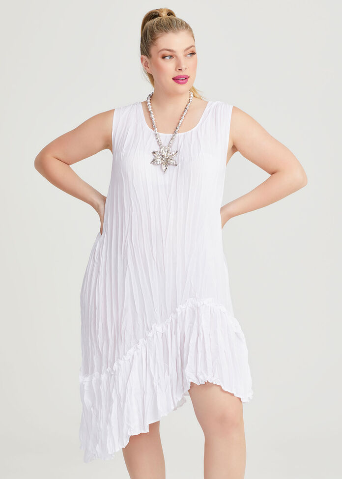 Plisse Tunic Dress, , hi-res