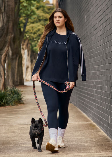 Plus Size Luxe Touch Zip Through Hoodie