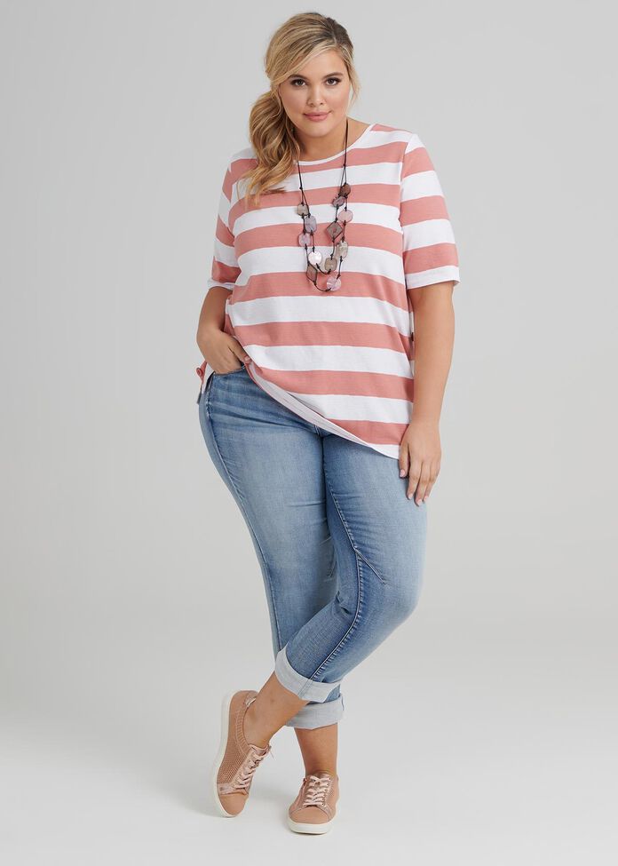Be Bold Stripe Top, , hi-res