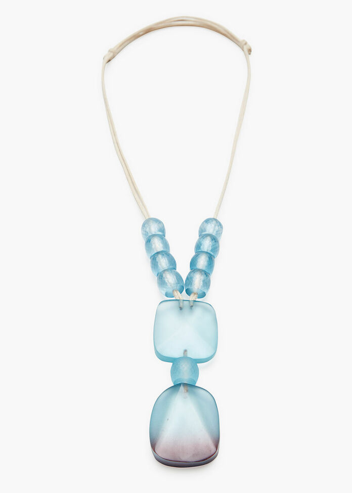 Frosted Turquoise Necklace, , hi-res
