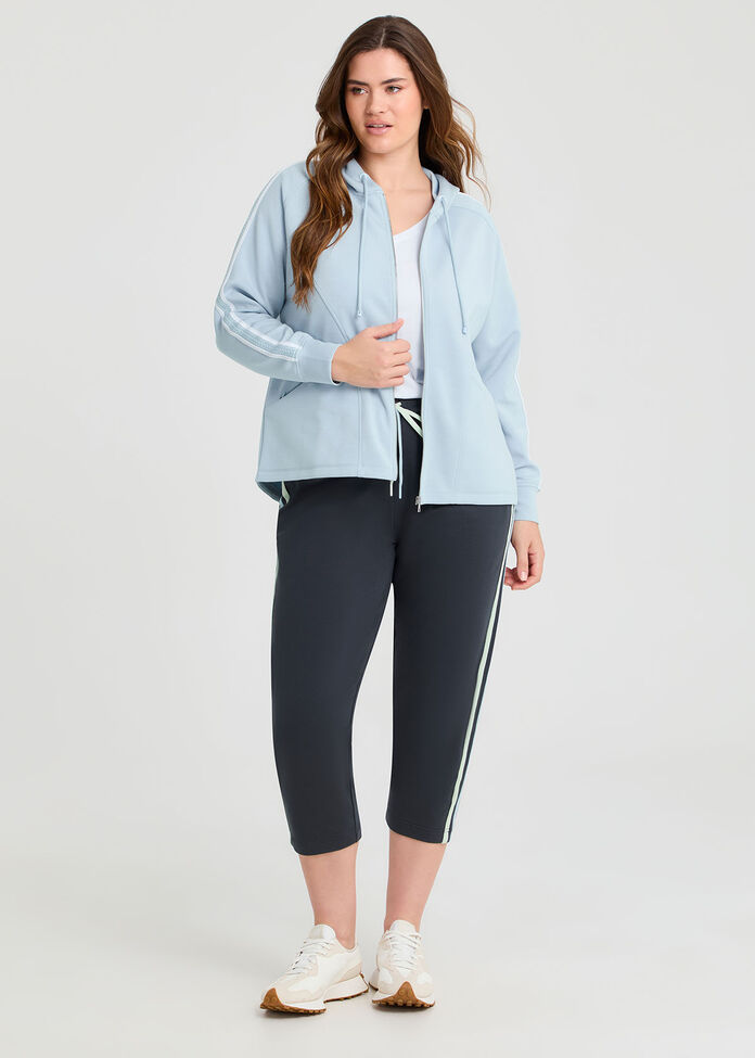 Cotton Contrast Bind Jogger, , hi-res