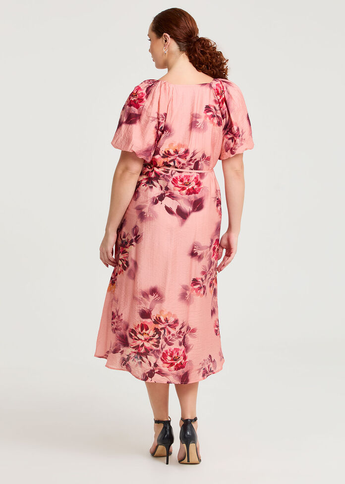 Camille Tencel Midi Dress, , hi-res