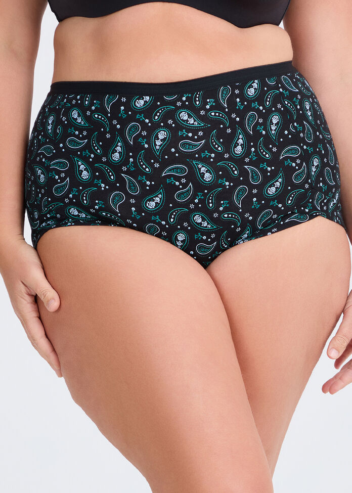 2Pk Bamboo Paisley Briefs, , hi-res