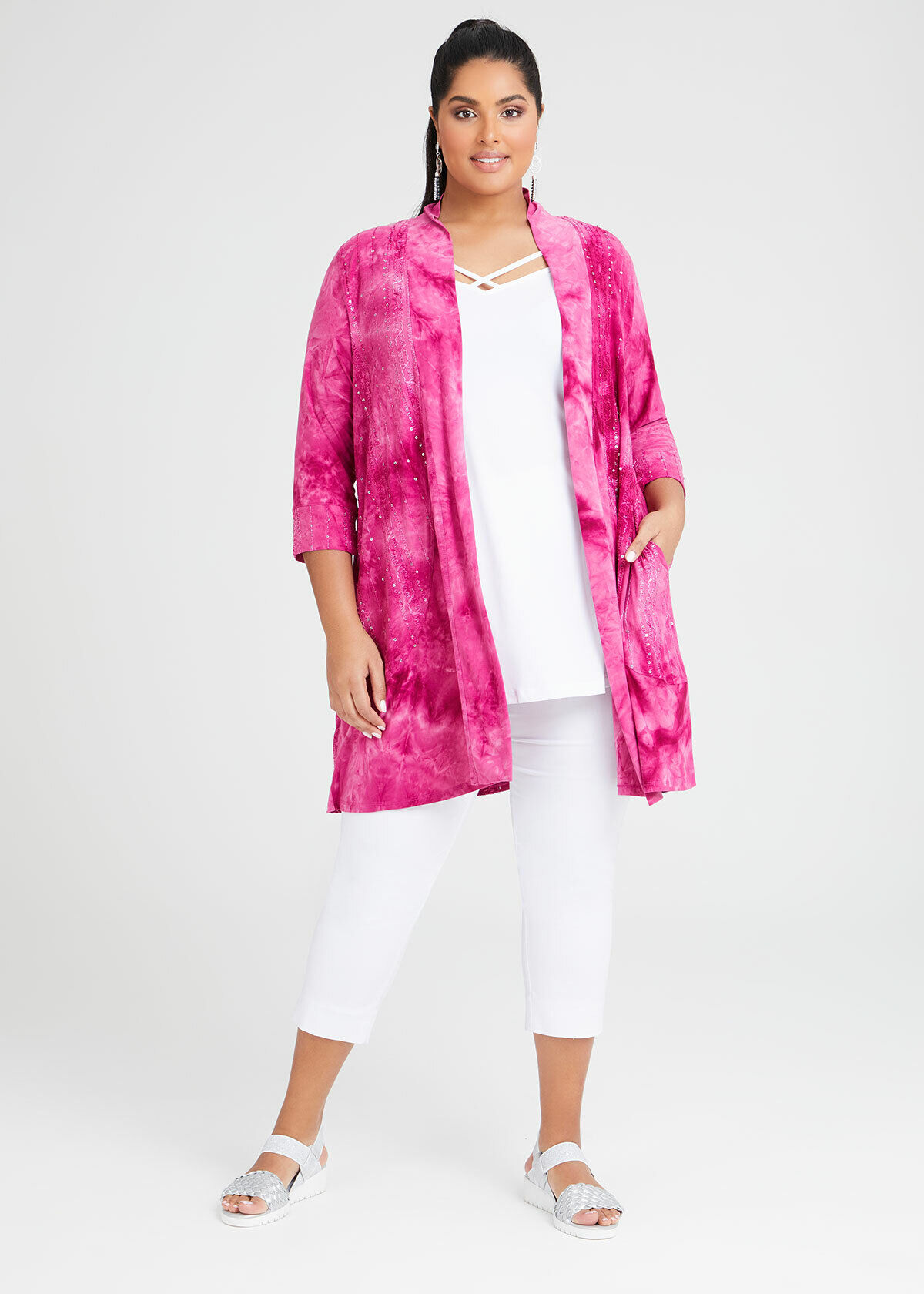 Sequin cardigan plus size deals