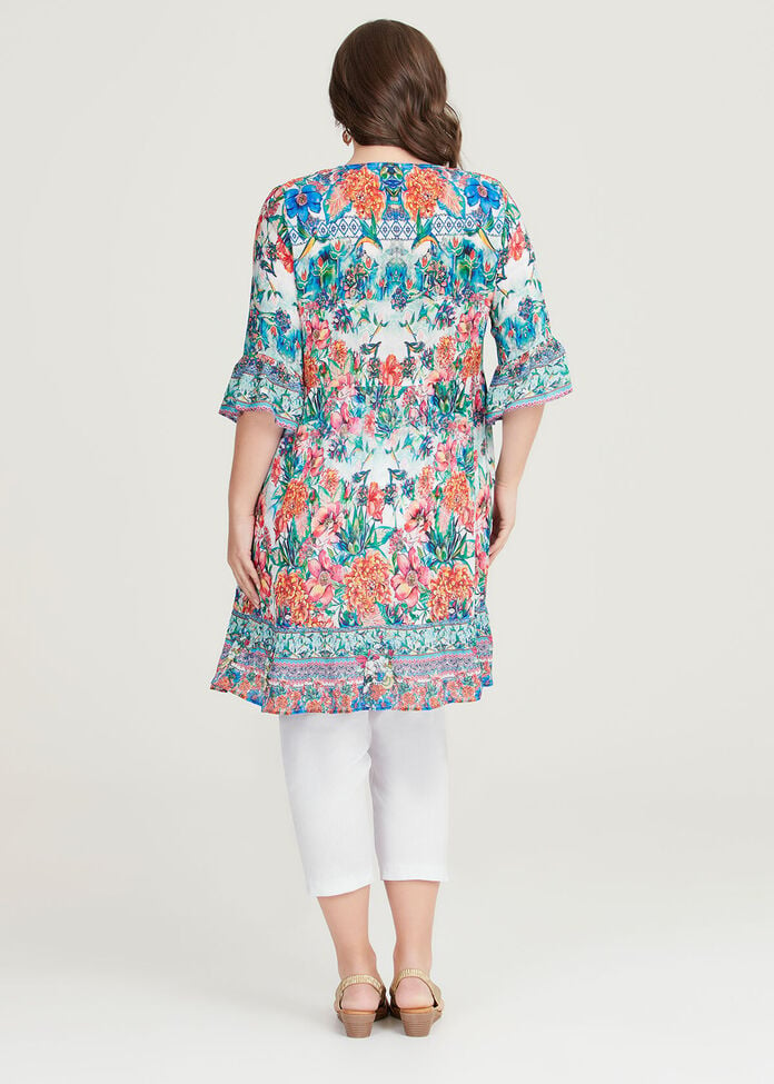 Natural Beaucoup Tiered Tunic, , hi-res